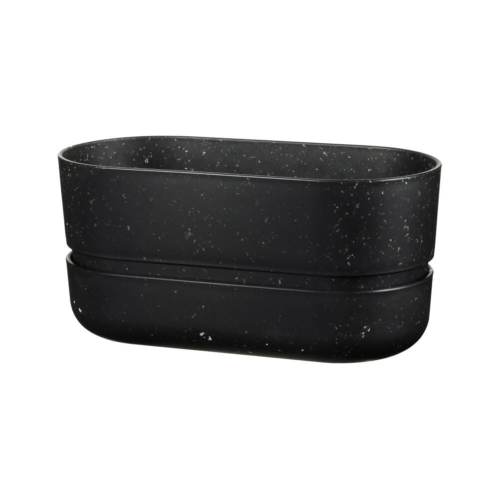 RIG-TIG herb pot Pot-It, plant pot, flower pot, plastic, black, Z00128
