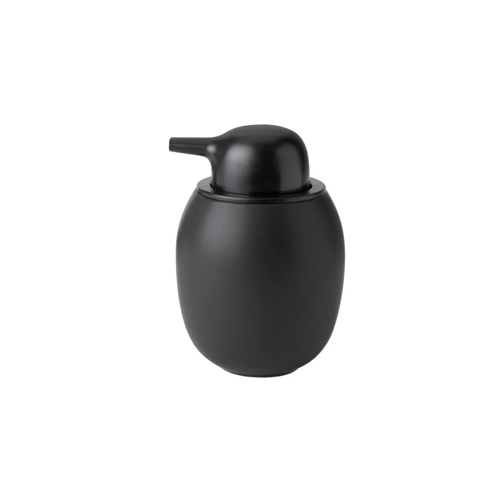 Stelton dispenser Fjord, pump dispenser, stoneware, ABS plastic, black, 300 ml, 111