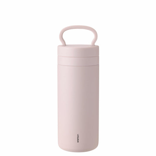 Stelton Thermobecher Tabi, Edelstahl, Kunststoff, Silikon, Dusty Rose, 400 ml, 370-2