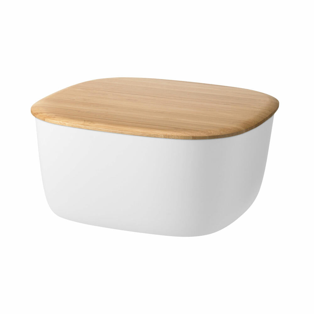 Rig-Tig bread box Box-It, lunch box, plastic, bamboo, white, 23 x 23 cm, Z00362-1