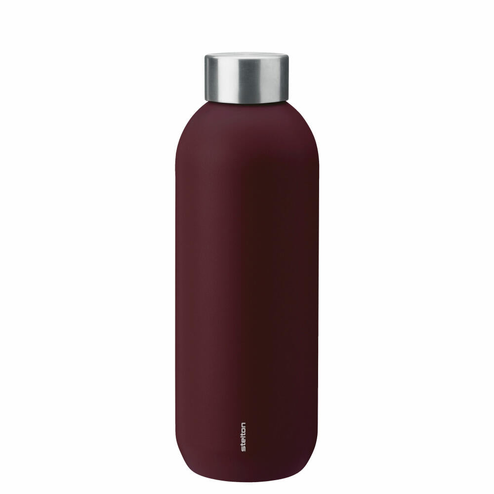 Stelton Insulated Bottle Keep Cool, Stainless Steel, Plastic, Berry, 600 ml, 355-22