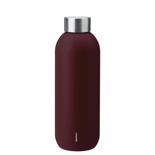 Stelton Insulated Bottle Keep Cool, Stainless Steel, Plastic, Berry, 600 ml, 355-22