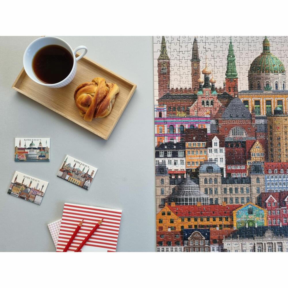 Martin Schwartz Puzzle Copenhagen / København, city puzzle Denmark, 50 x 70 cm, 1000 pieces, MS0601