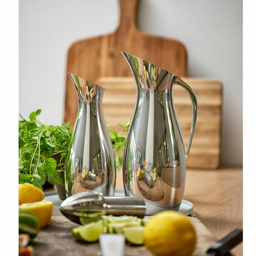 Zone Denmark Kanne Rocks, Carafe, Decanter, Water Jug, Wine Carafe, Steel, Silver, 1.7 L, 11814