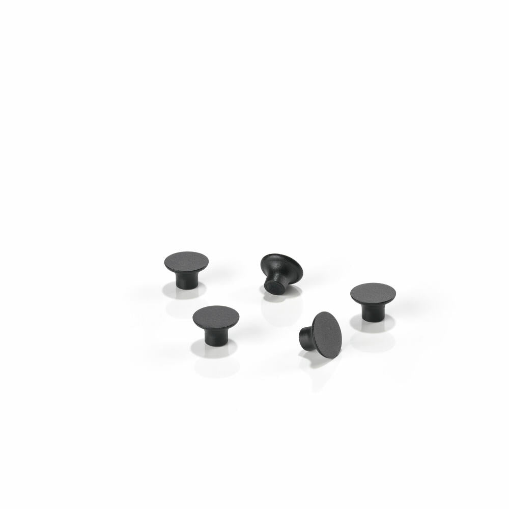 Zone Denmark Magnet A-bulletin board, set of 5, for pin board, magnets, aluminum, black, 12784