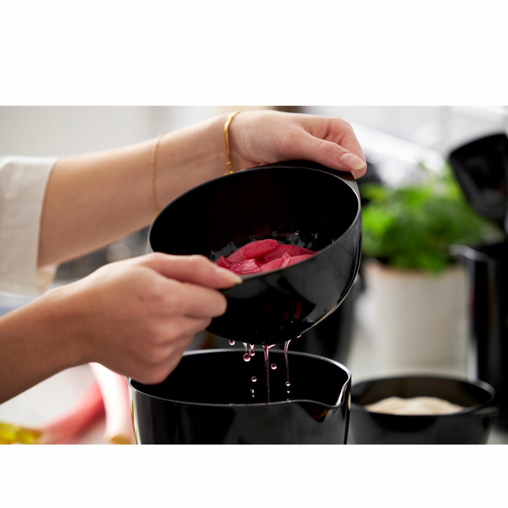 Rosti Seiher für Margrethe Schüssel 4 L, Siebeinsatz, Melamin, Schwarz, 23723