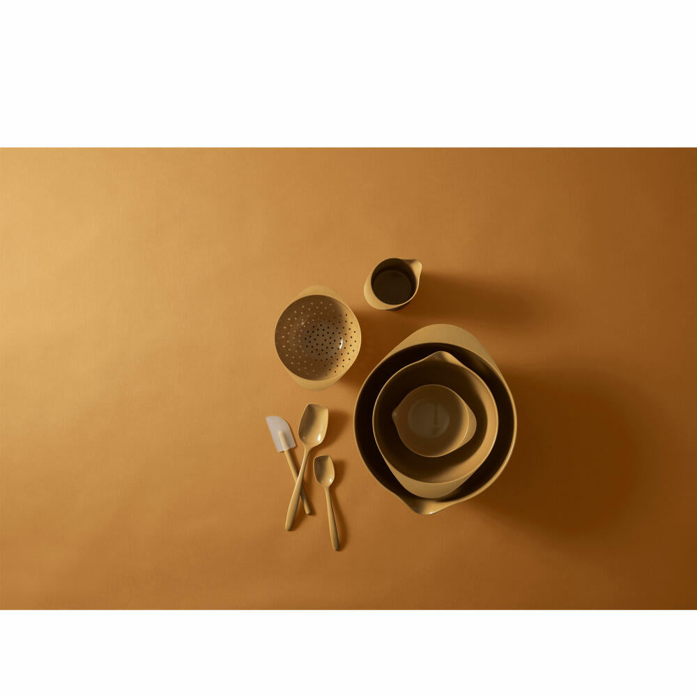 Rosti dough scraper Classic S, spatula, melamine, silicone, curry, 20 cm, 23736