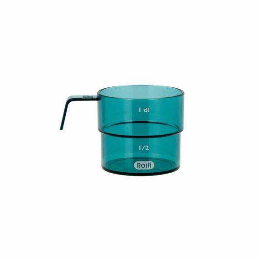 Rosti Deziliter-Messbecher Mensura, Abmessbecher, SAN-Kunststoff, Nordic Green, 100 ml, 25293