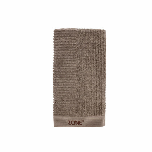 Zone Denmark Handtuch Classic, Badetuch, Duschtuch, Baumwolle, Taupe, 100 x 50 cm, 26446