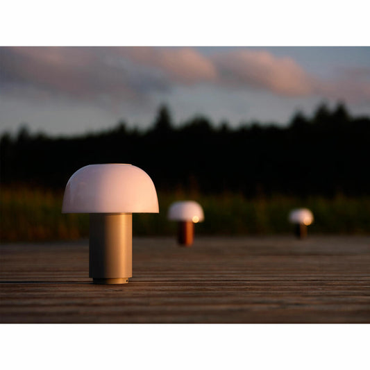 Zone Denmark Lampe Harvest Moon Warm Grey, Aluminium, ABS, Grau, 22 cm, 29959
