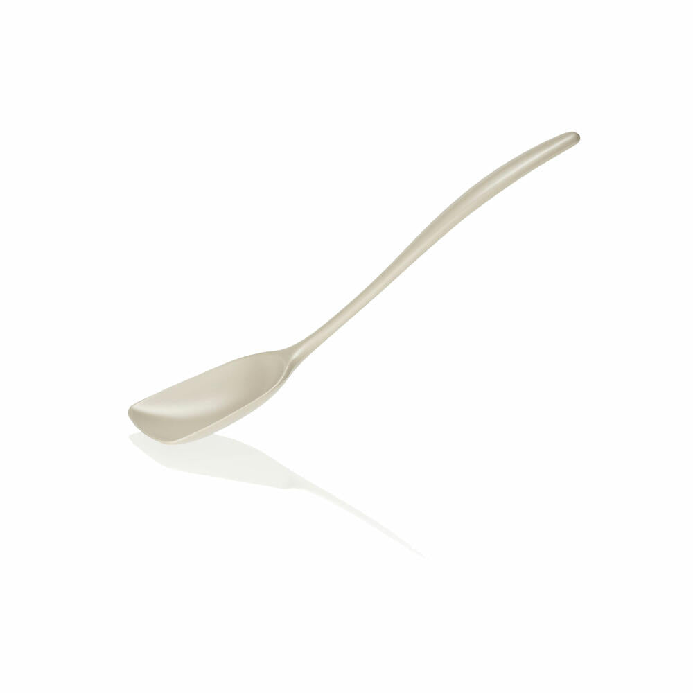Rosti New Classic wide cooking spoon, kitchen helper, plastic, humus, 27 cm, 30055