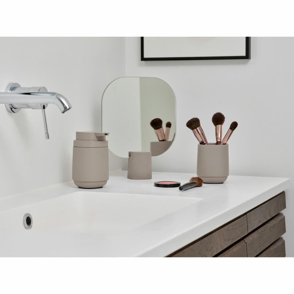 Zone Denmark Table Mirror Time Concrete, Cosmetic Mirror, Concrete, Glass, Grey, 30746