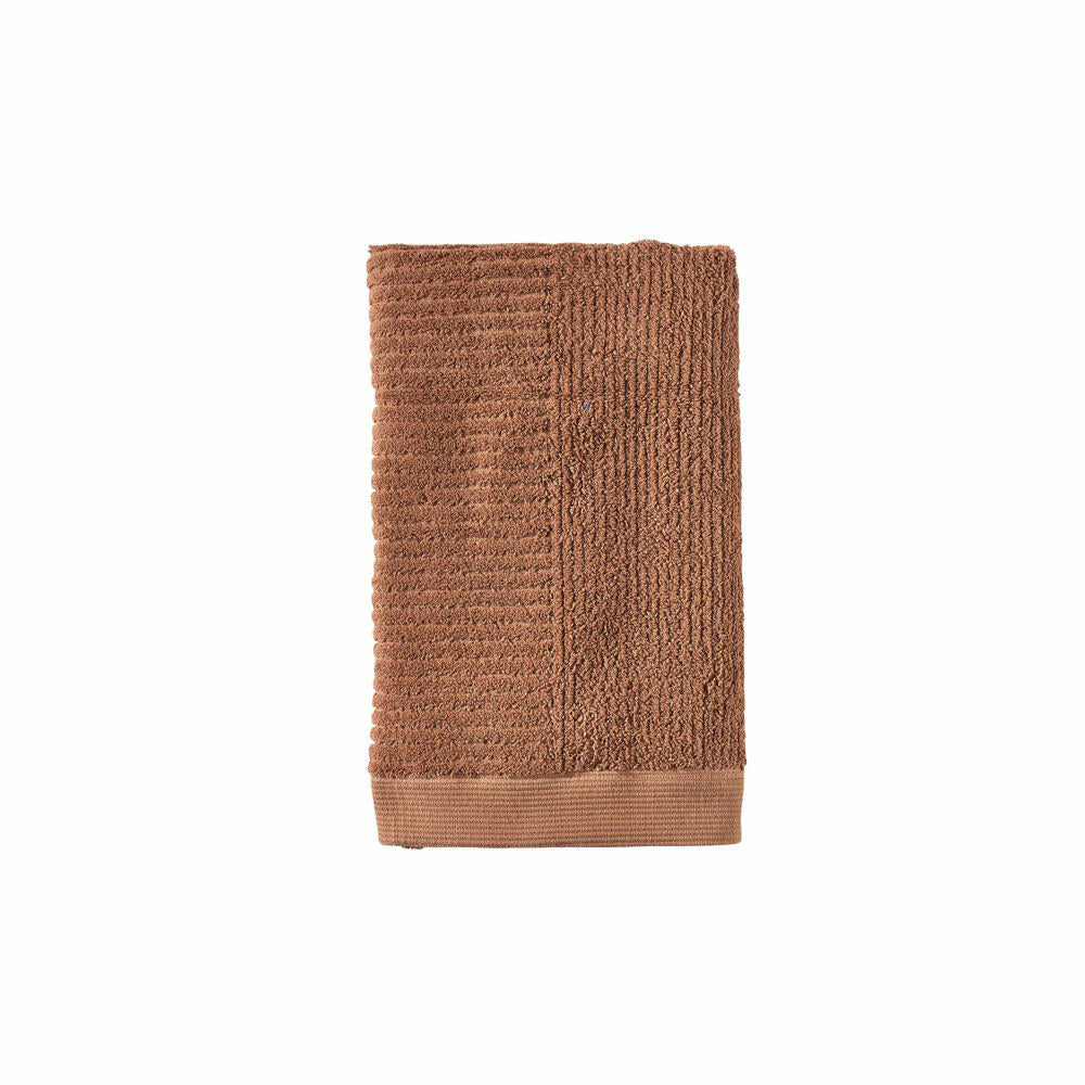 Zone Denmark Handtuch Classic Terracotta, 100% Baumwolle, Rot, 50 x 100 cm, 31565