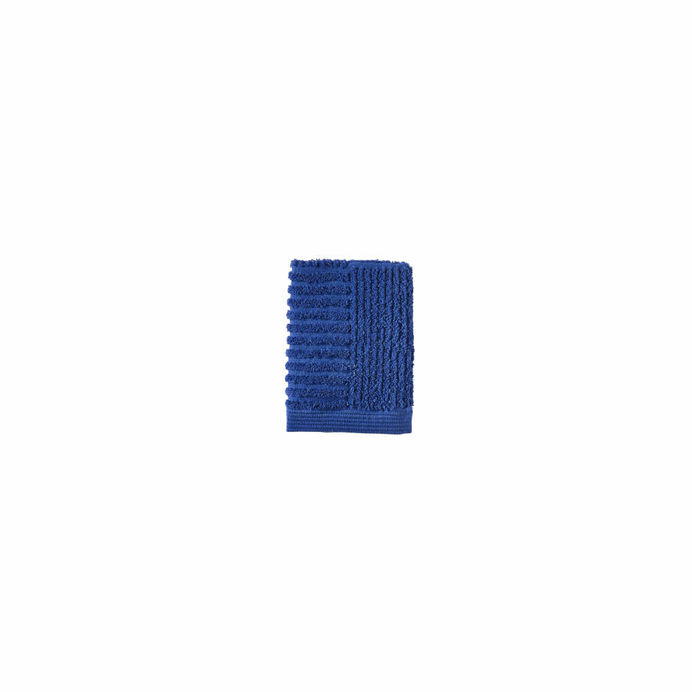 Zone Denmark Waschlappen Classic Indigo Blue, 100% Baumwolle, Blau, 30 x 30 cm, 31573