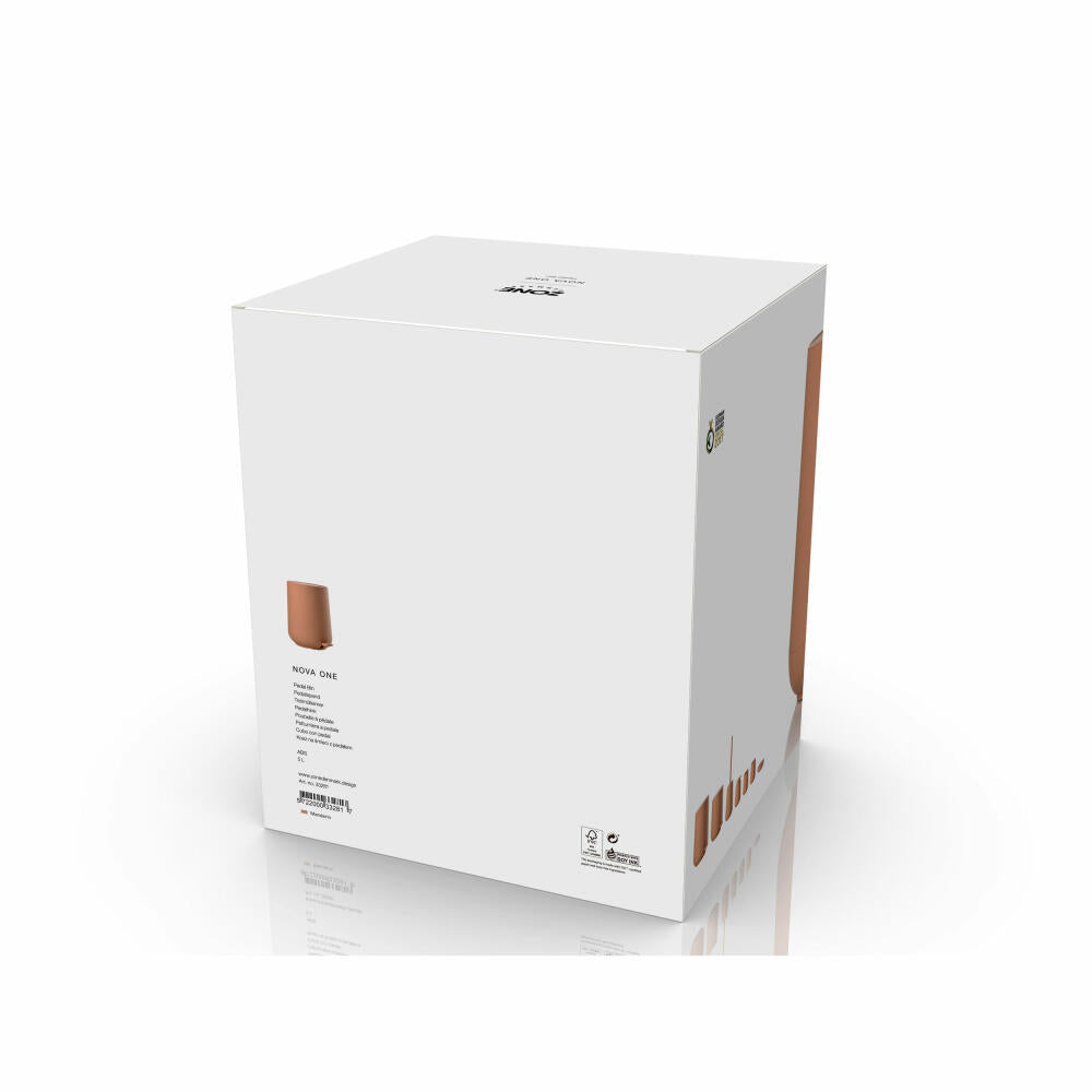 Zone Denmark Pedaleimer Nova Mandarine, Abfalleimer, Mülleimer, ABS-Kunststoff, Orange, 5 L, 33281