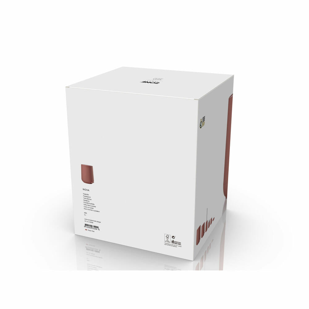 Zone Denmark Pedaleimer Nova Peach Red, Abfalleimer, Mülleimer, ABS, Rot, 5 L, 33299