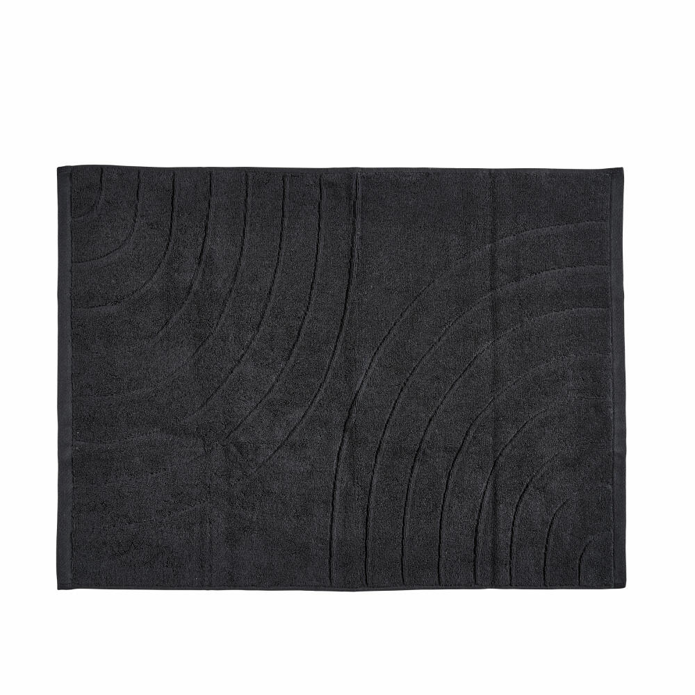 Zone Denmark Handtuch Time Black, 100% Baumwolle, Schwarz, 50 x 70 cm, 33614