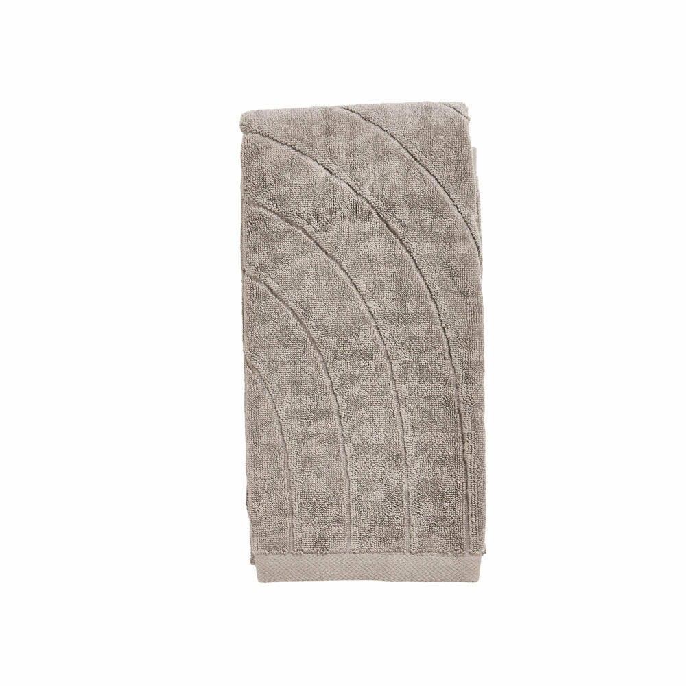Zone Denmark Handtuch Time Concrete, 100% Baumwolle, Grau, 50 x 100 cm, 33623