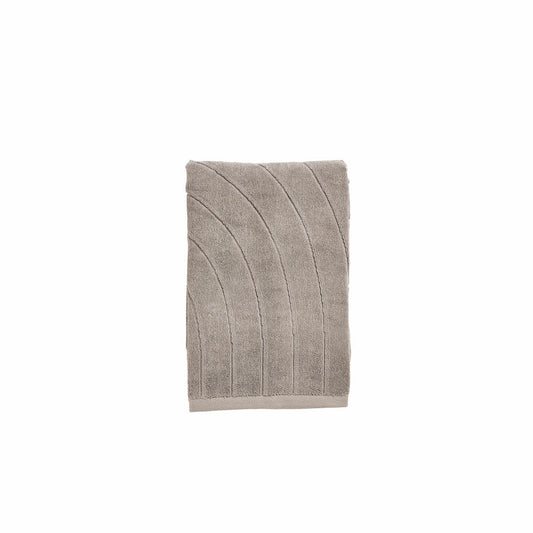 Zone Denmark Badehandtuch Time Concrete, 100% Baumwolle, Grau, 70 x 140 cm, 33624