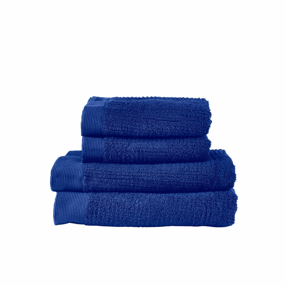 Zone Denmark Handtuch-Set Classic Indigo Blue 4-tlg., Baumwolle, Blau, 34663