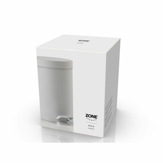 Zone Denmark Pedaleimer Solo Soft Grey, Abfalleimer, 18/8 Stahl, Grau, 3 L, 34774