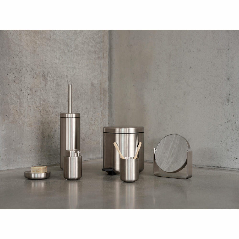 Zone Denmark Pedaleimer Ume Steel, Abfalleimer, Edelstahl, Silberfarben, 34792