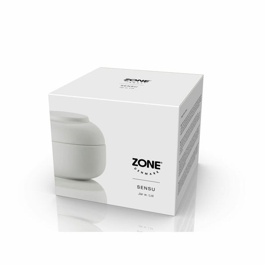 Zone Denmark Aufbewahrungsdose Sensu White, Steinzeug, Weiß, 10 x 7.5 cm, 34948
