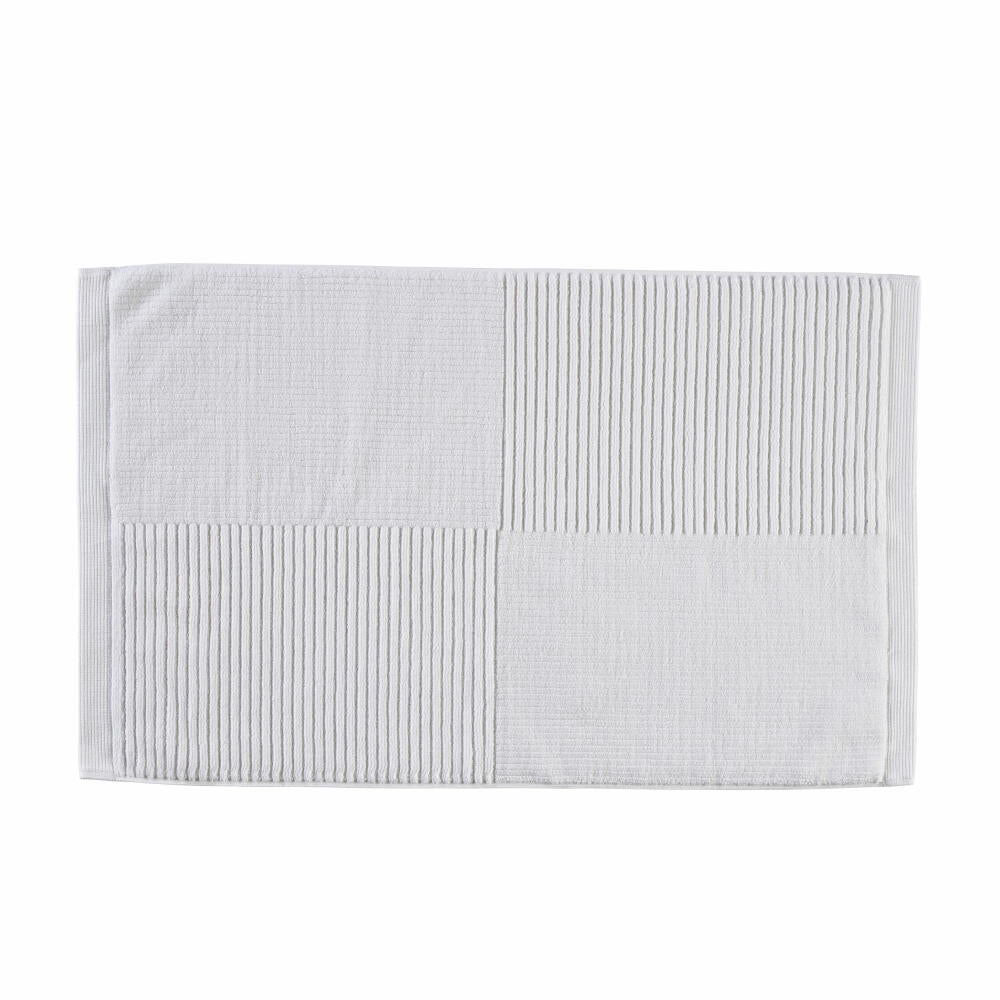 Zone Denmark Badematte Classic White, Fußmatte, Baumwolle, Weiß, 80 x 50 cm, 34968