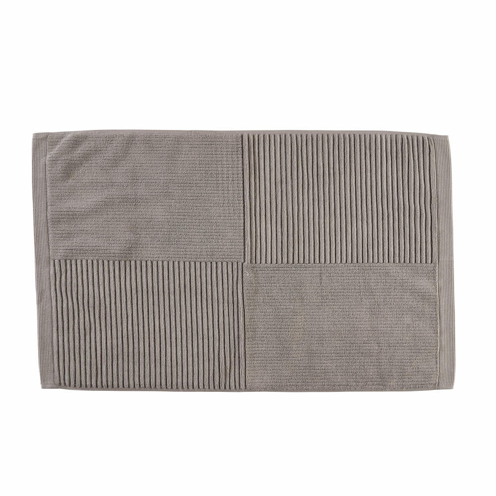 Zone Denmark Badematte Classic Grey, Fußmatte, Baumwolle, Grau, 80 x 50 cm, 34969