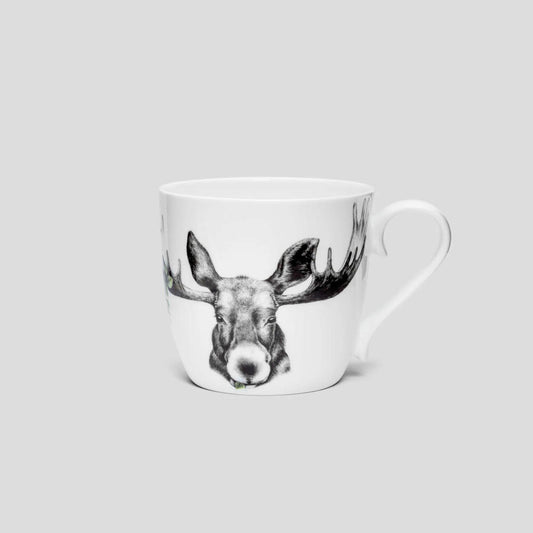 Charlotte Nicolin Becher Forest Prince, Tasse, Elch, Fine Bone China, Bunt, 415 ml, MU7505