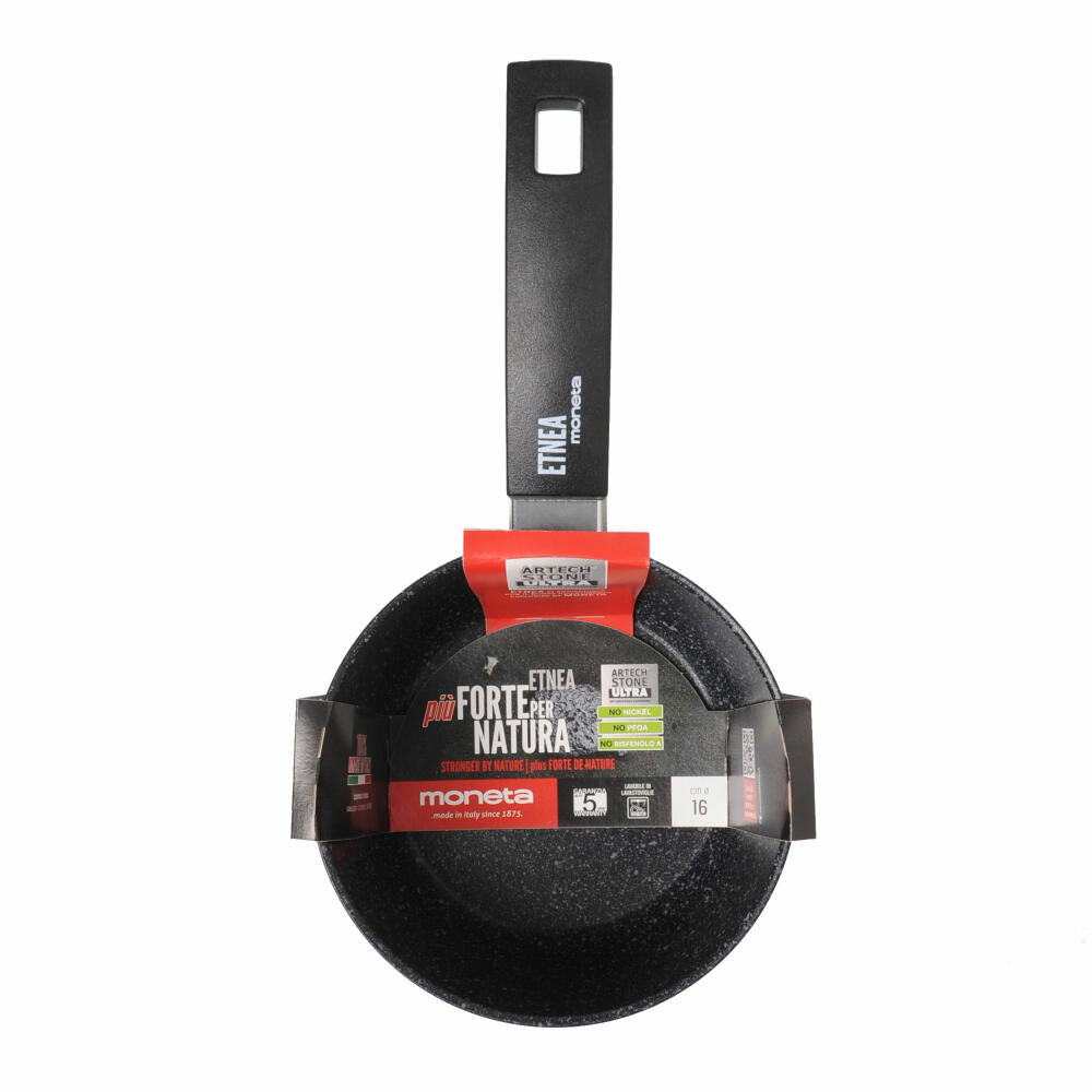 Moneta Etnea Stieltopf, Kochtopf, Stiel Topf, Antifhaftbeschichtung, Aluminium, Ø 16 cm, 0008650516