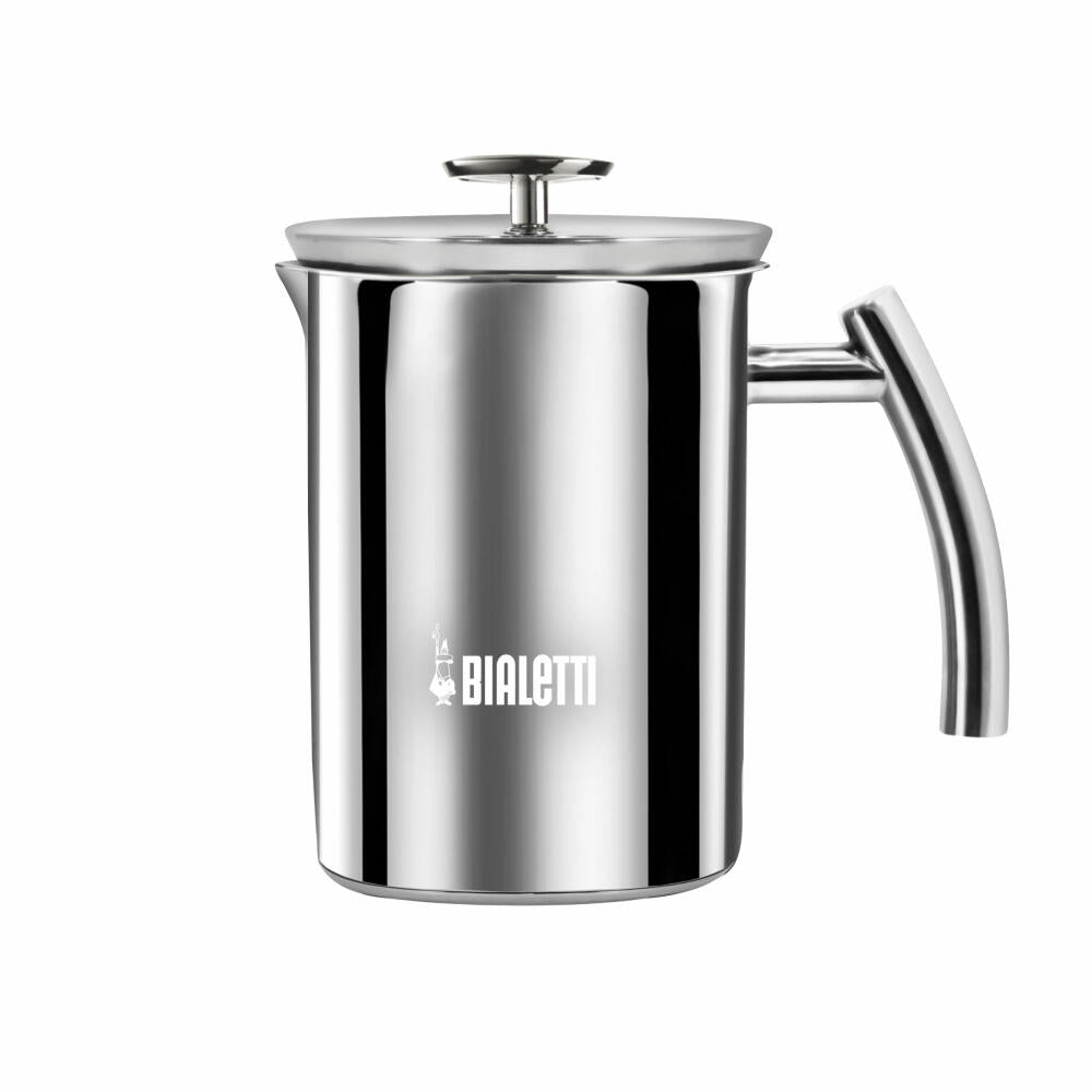 Bialetti Milchaufschäumer Cappuccinatore Induktion 330 ml, Milchschäumer, Aufschäumer, Edelstahl, Silber, 3990