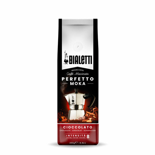 Bialetti Perfetto Moka Cioccolato, Kaffee gemahlen, Röstkaffee, Intensität 8, 250 g, 96080324