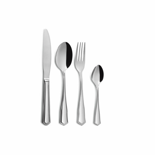 Comas Besteck-Set Viena 24-tlg., Tafelbesteck, Edelstahl 18/10, Silberfarben, 9817