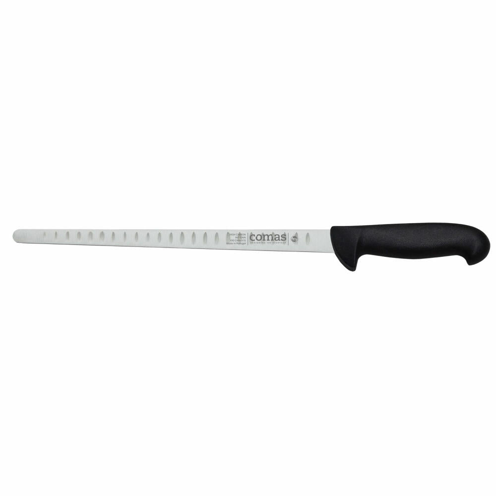 Comas Schinkenmesser Carbon, Spickmesser, Stahl, PP, Schwarz, 28 cm Klinge, 10087