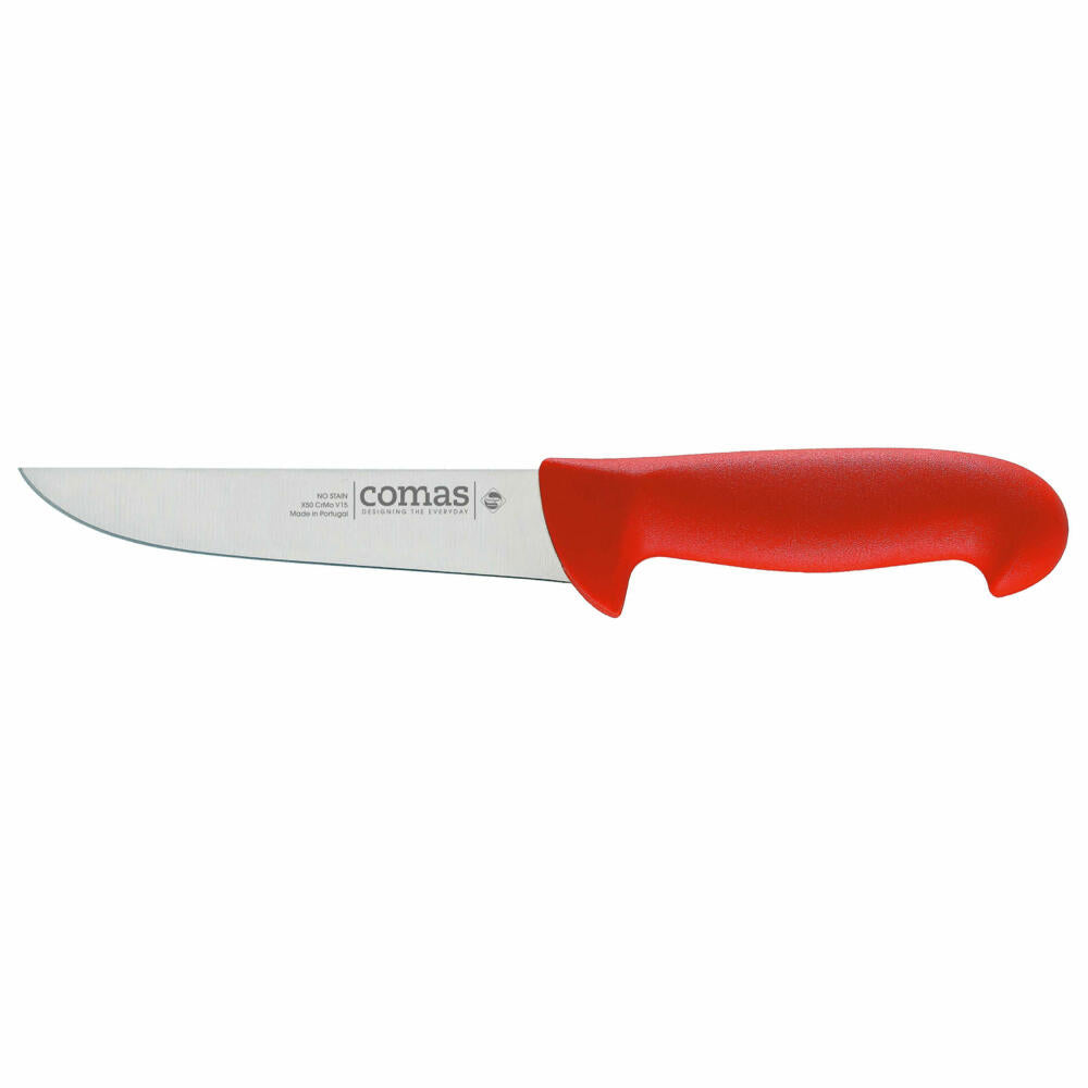 Comas Metzgermesser Carbon, Fleischermesser, Stahl, PP, Blau, 16 cm Klinge, 10109