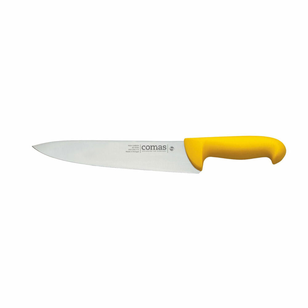Comas Kochmesser Carbon, Küchenmesser, Stahl, PP, Gelb, 200 cm, 10115