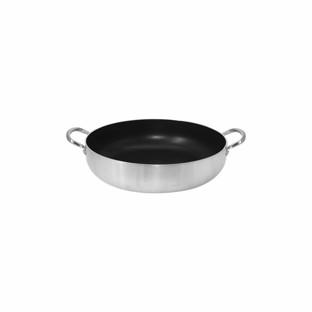 Comas Kasserolle Croscat, beschichtet, Aluminium, Schwarz, Silber, 36 cm, 11613