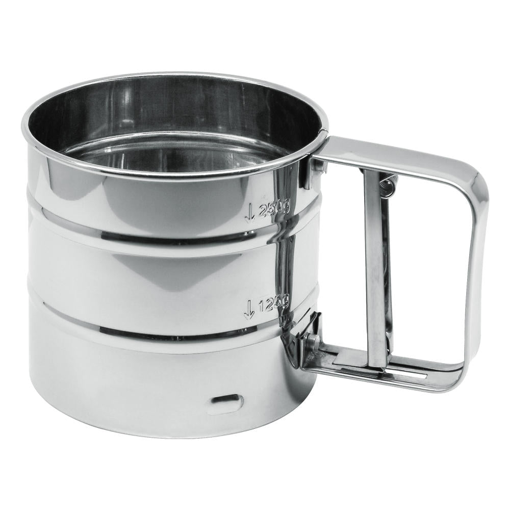 Zenker Patisserie Einhand Mehlsieb, Einhandsieb, mit Kunststoffgriff, rostfreier Edelstahl, 7707