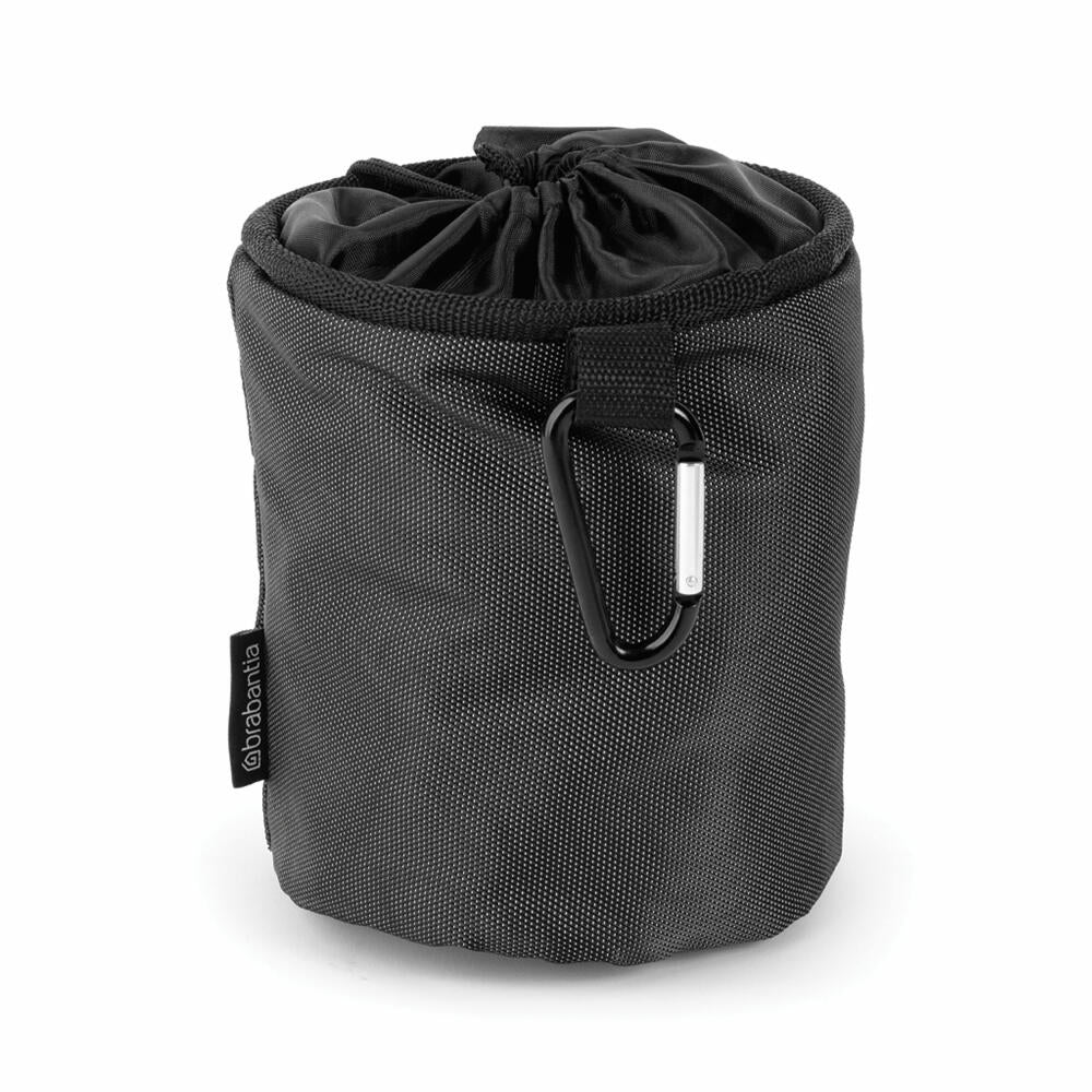 Brabantia Wäscheklammerbeutel Premium Black, Wäscheklammersack, Klammerbeutel, Wäscheklammerbeutel, Stoff, Black, 105760