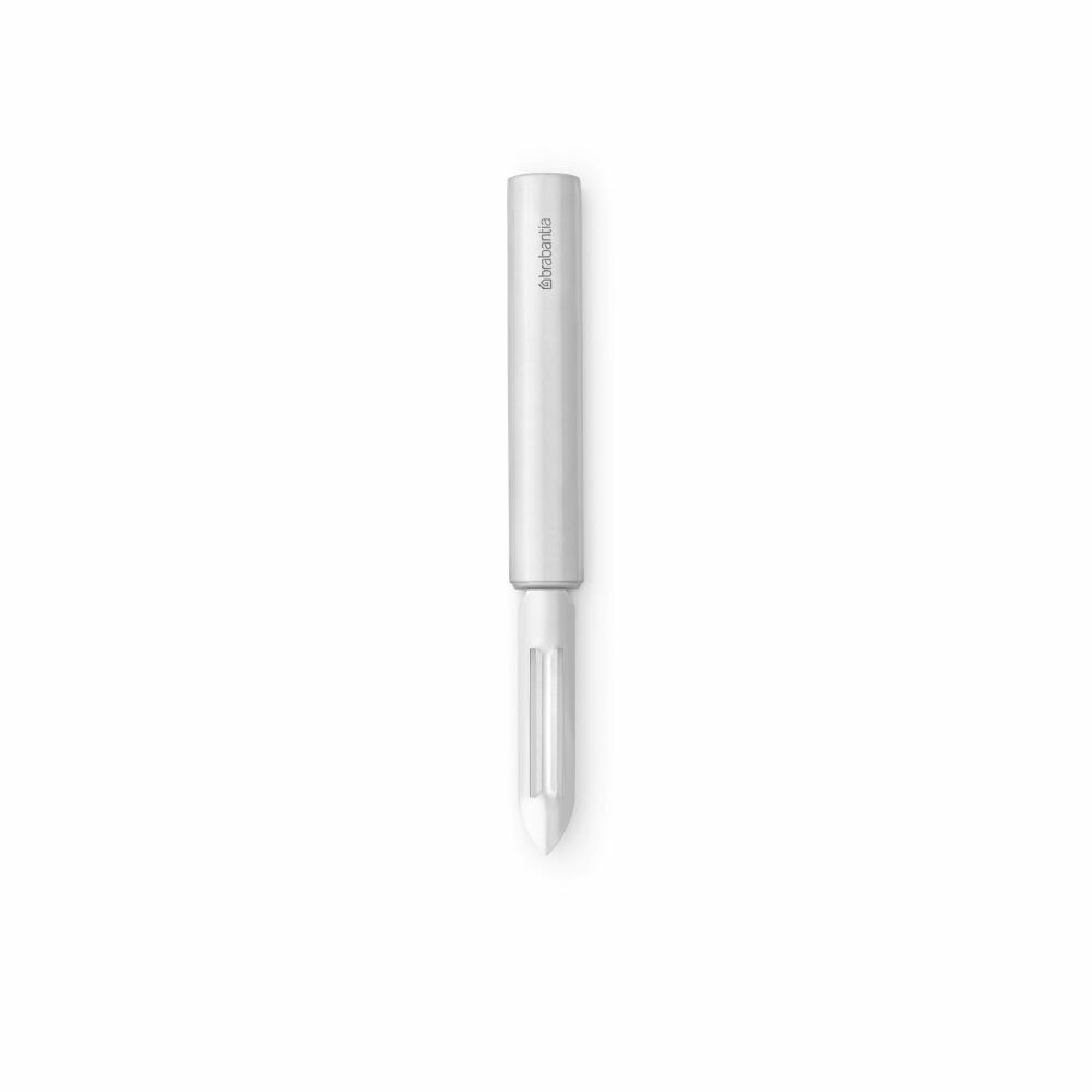 Brabantia Sparschäler Profile, Gemüseschäler, Küchenhelfer, Stahl, Matt Steel, 18.2 cm, 250262