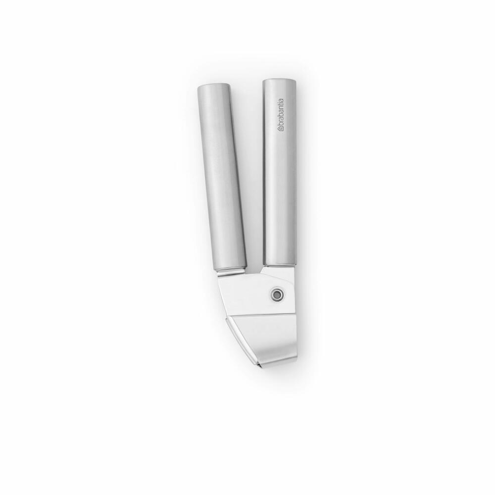 Brabantia Knoblauchpresse Profile, Knoblauchstampfer, Küchenhelfer, Stahl, Matt Steel, 17 cm, 250309