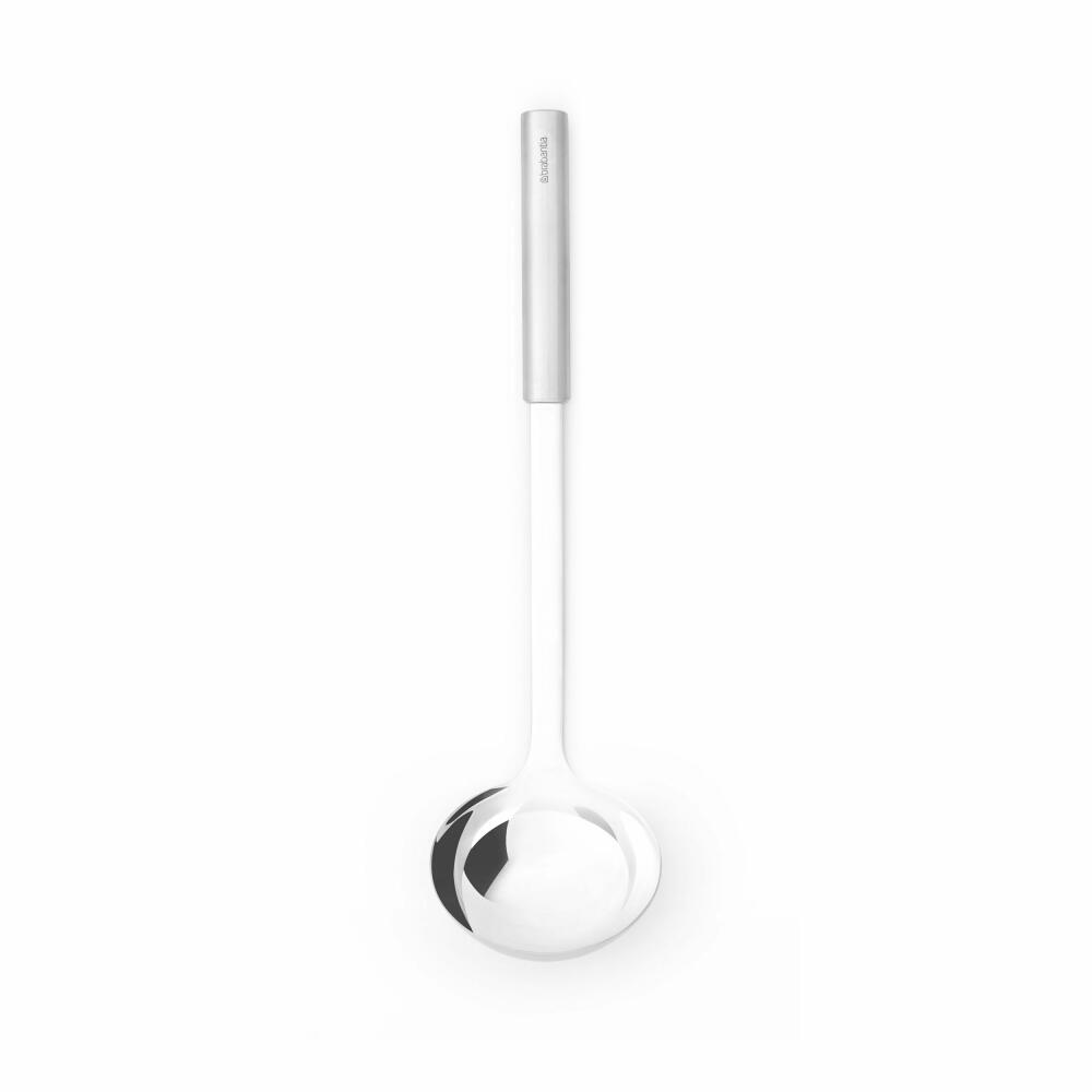 Brabantia Schöpflöffel Profile, Suppenkelle, Kochutensil, Stahl, Matt Steel, 35.5 cm, 250606