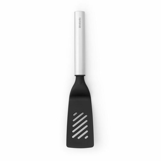 Brabantia Pfannenwender Klein Non-Stick Profile, Pfannenheber, Stahl / Kunststoff, Matt Steel, 25.8 cm, 250743