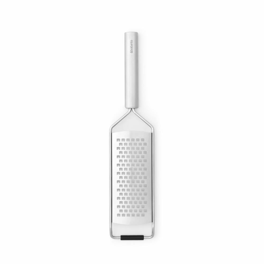Brabantia Grobe Reibe Profile, Küchenraspel, Kochutensil, Stahl, Matt Steel, 30 cm, 250965