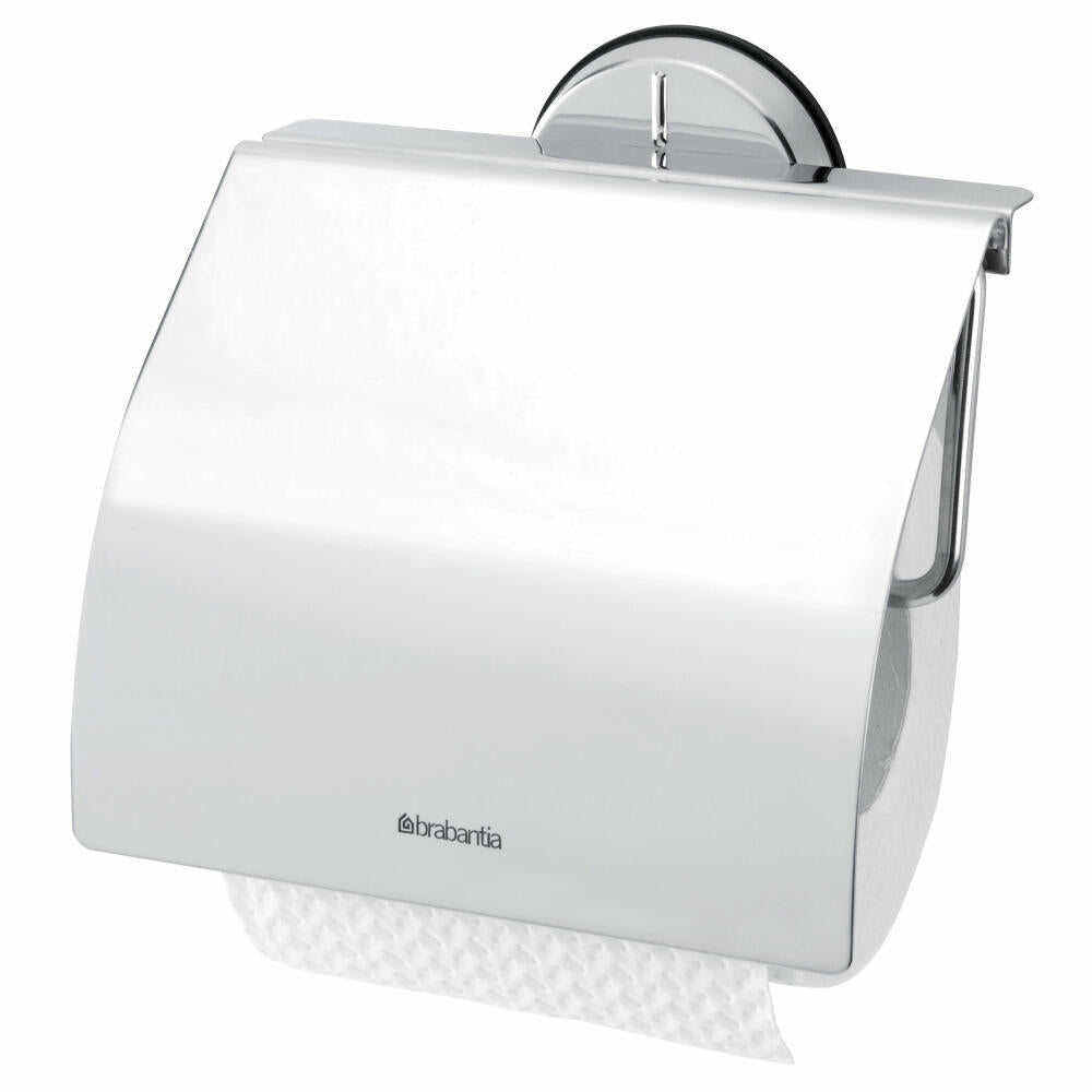 Brabantia Toilettenpapierhalter Profile, Klopapierhalter, WC-Rollenhalter, Stahl, Brilliant Steel, 427602