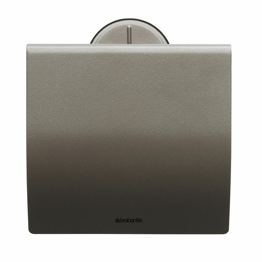 Brabantia Toilettenpapierhalter, Klopapierhalter, Klorollenhalter, Edelstahl Platin, 483363
