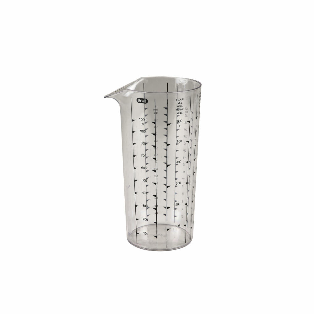 Rosti Messbecher, Rührbecher, SAN-Kunststoff, Transparent, 1 L, 11337