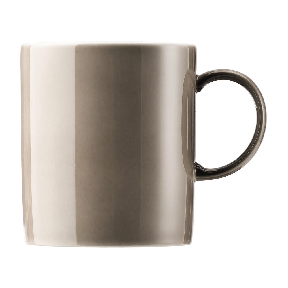 Thomas Sunny Day Becher mit Henkel, Kaffeetasse, Porzellan, Greige / Grau Beige, Spülmaschinenfest, 300 ml, 15505