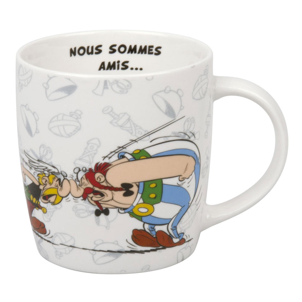 Könitz Asterix Nous Sommes Amis French Mug, Cup, Coffee Cup, Bone China, 400 ml, 11 7 275 2049